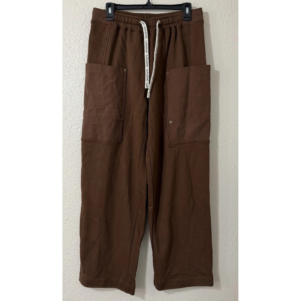 Madepants L Mens Sweat Pants 100% Cotton Wide Leg Preppy Small Business Comfort